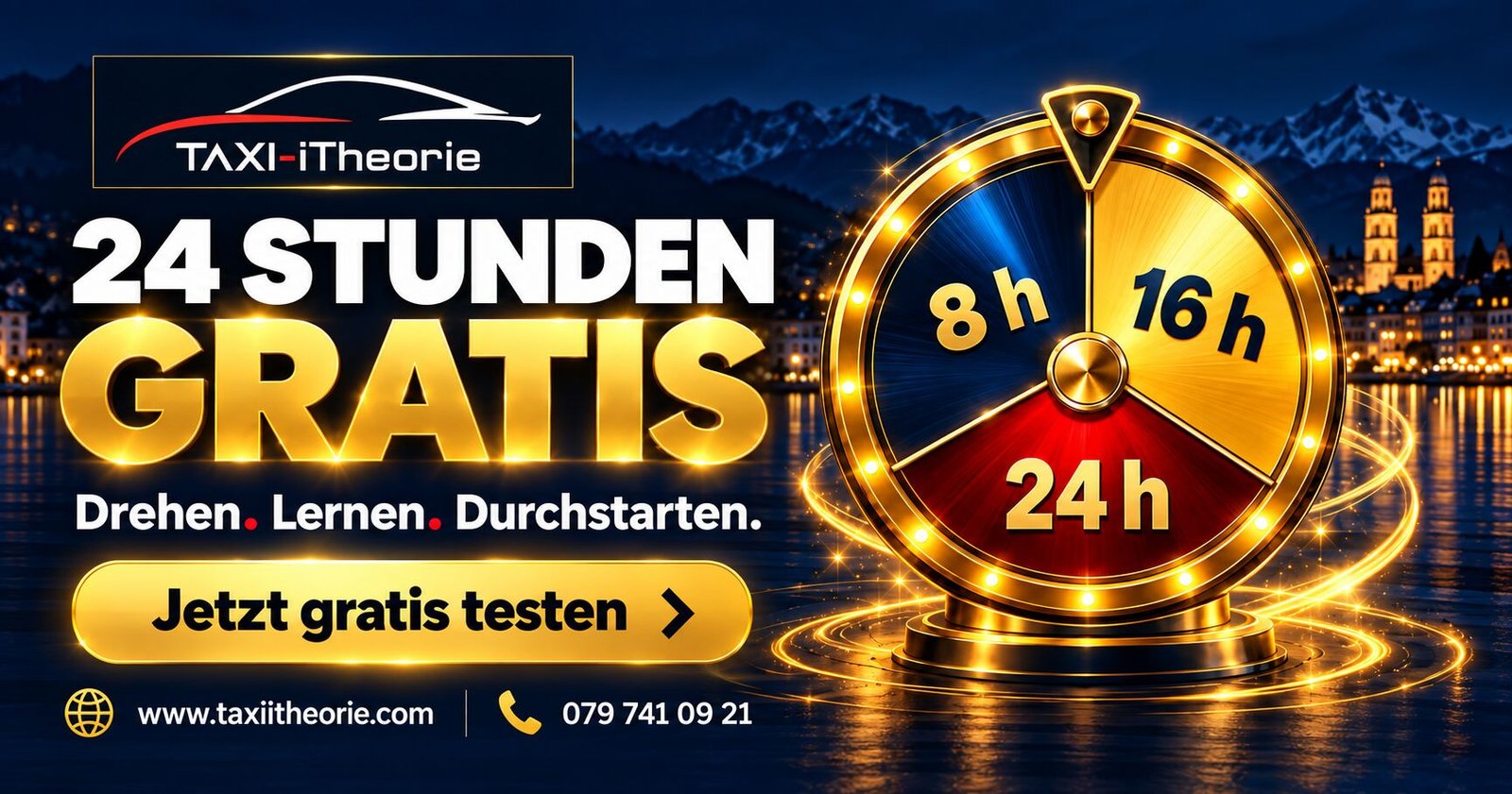 Taxi-iTheorie: Modul 1, 24 Stunden gratis